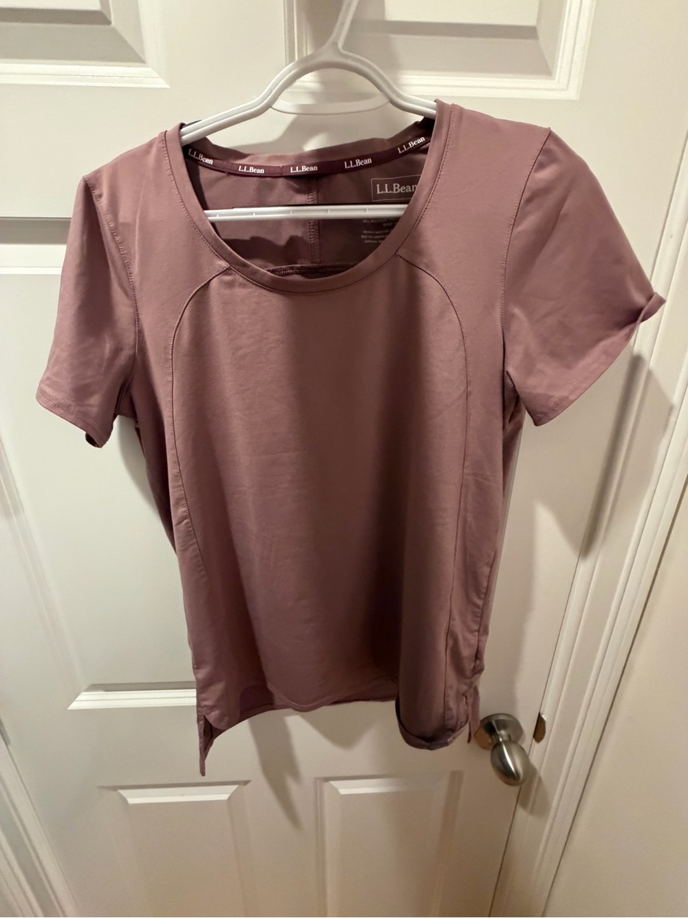 L.L. Bean Women’s Dusty Rose Short Sleeve Performance Tee size small